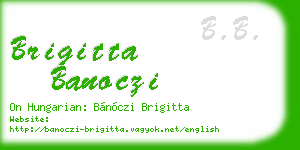 brigitta banoczi business card