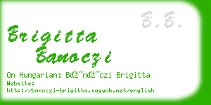 brigitta banoczi business card